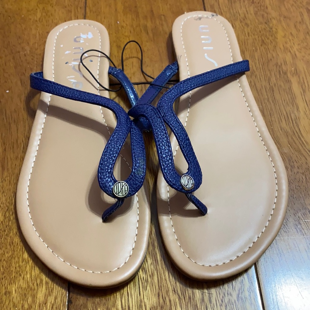 Navy sandals